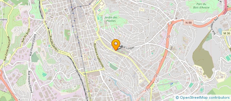 localisation de l'entreprise MADAME HAFIDA BENAZZOUZ  SAINT-ETIENNE