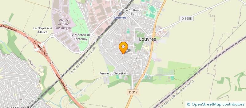 localisation de l'entreprise MADAME HAFIDA CHOUKRI à LOUVRES