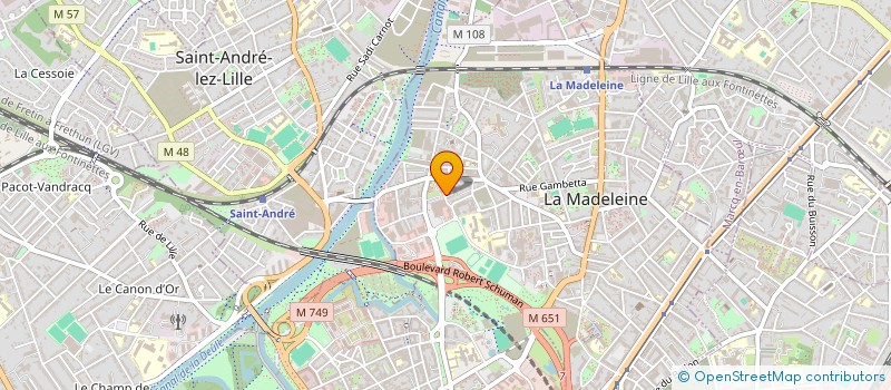localisation de l'entreprise MADAME HAFIDA DJEDOUI à LA MADELEINE