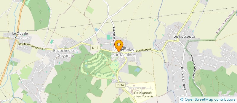 localisation de l'entreprise MADAME HAFIDA KIDAIR  LE TREMBLAY-SUR-MAULDRE