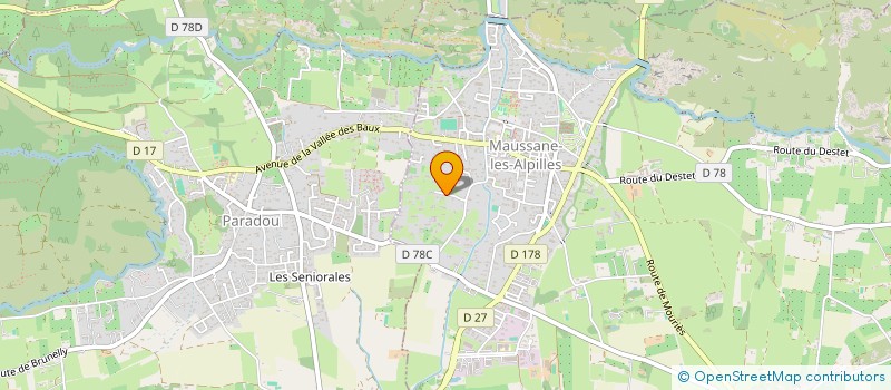 localisation de l'entreprise MADAME HAFIDA KLOUCHE  MAUSSANE-LES-ALPILLES