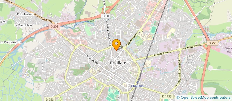 localisation de l'entreprise MADAME HAFIDA LOUKDACHE BOUDJEMA à CHALLANS