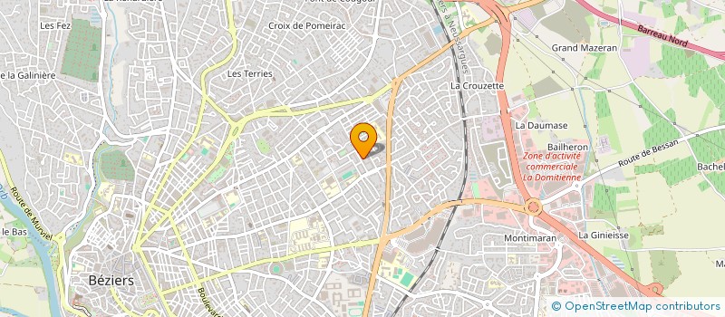 localisation de l'entreprise MADAME HAFIDA MRHIZOU  BEZIERS