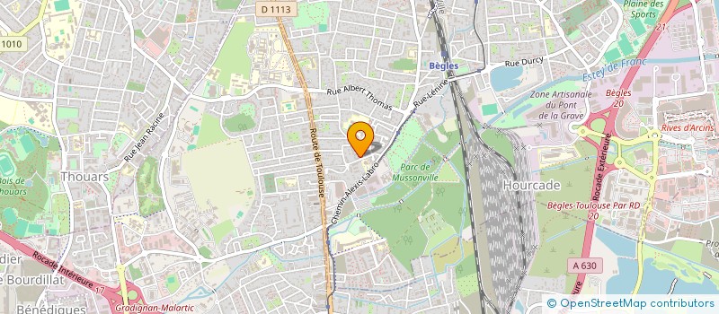 localisation de l'entreprise MADAME HAFIDHA BENAISSA  BEGLES