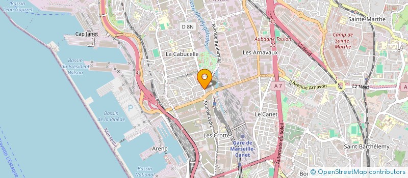localisation de l'entreprise MADAME HAFIDHA RACHEDI  MARSEILLE