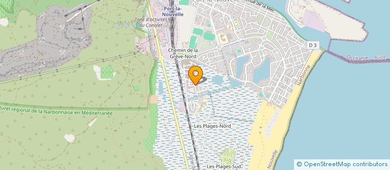 localisation de l'entreprise MADAME HAFSA BEN ABDELJALIL  PORT-LA-NOUVELLE