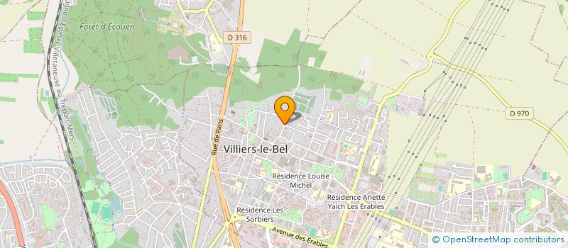 localisation de l'entreprise MADAME HAFSA BENHAMOUCHE  VILLIERS-LE-BEL