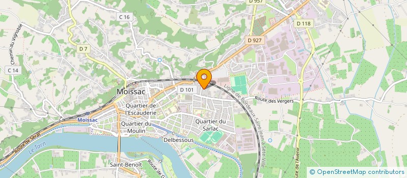 localisation de l'entreprise MADAME HAGER HELLAL  MOISSAC