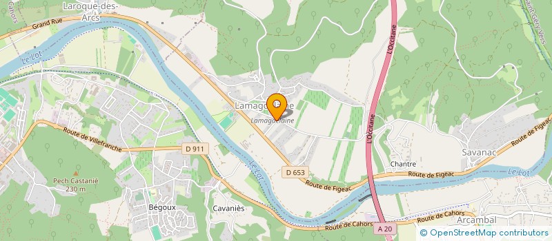 localisation de l'entreprise MADAME HAGER LADJIMI  LAMAGDELAINE