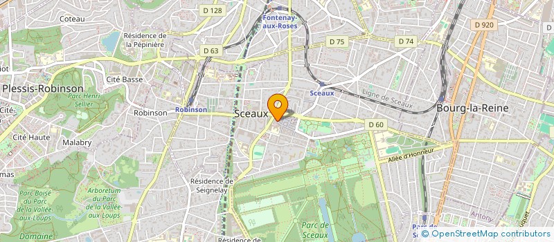 localisation de l'entreprise MADAME HAIDAN HUANG à SCEAUX