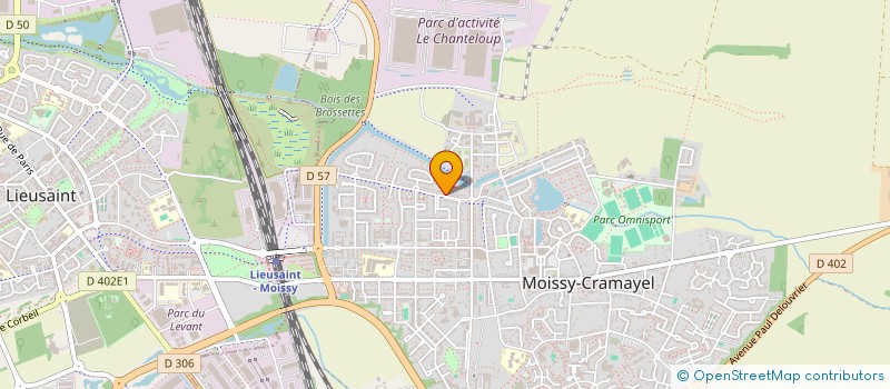 localisation de l'entreprise MADAME HAJAR ACHOUAREF à MOISSY-CRAMAYEL