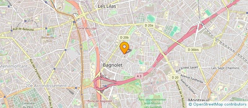 localisation de l'entreprise MADAME HAJAR AKSSISE à BAGNOLET