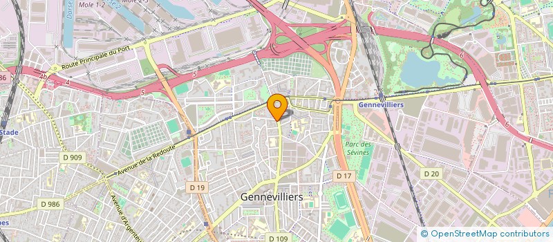 localisation de l'entreprise MADAME HAJAR ATTOU  GENNEVILLIERS