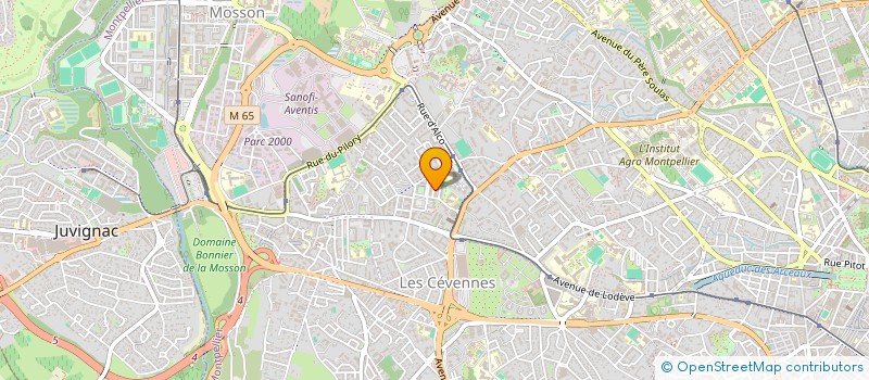 localisation de l'entreprise MADAME HAJAR BENAZIZ à MONTPELLIER