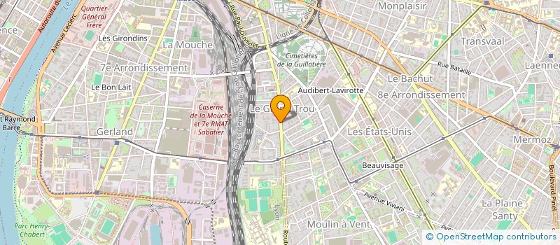 localisation de l'entreprise MADAME HAJAR BENCHELLALI  LYON