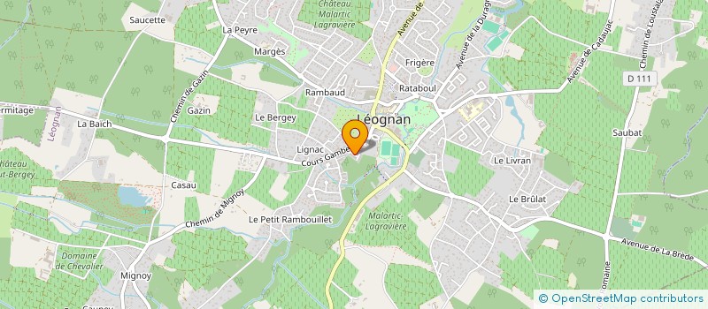 localisation de l'entreprise MADAME HAJAR BENSMAINI  LEOGNAN