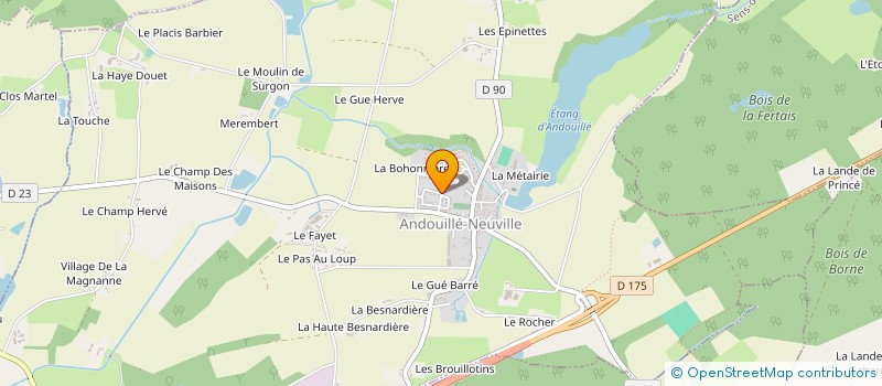 localisation de l'entreprise MADAME HAJAR DAOUDI  ANDOUILLE-NEUVILLE