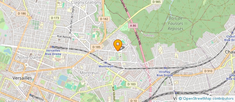 localisation de l'entreprise MADAME HAJAR EZZINE à VERSAILLES