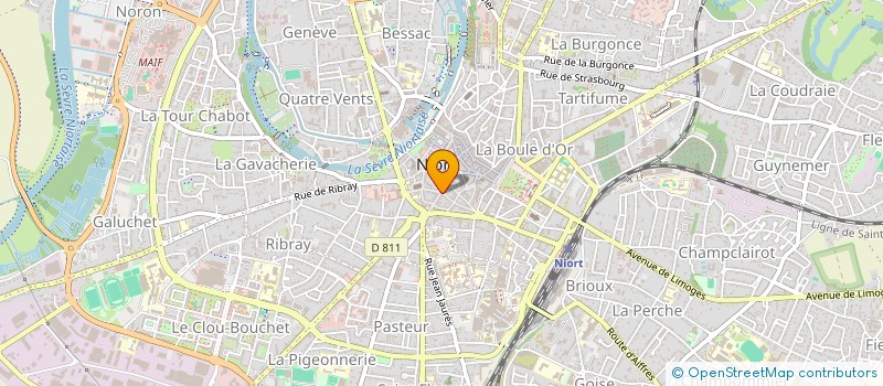 localisation de l'entreprise MADAME HAJAR LOURAICHI  NIORT