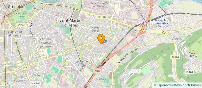 localisation de l'entreprise MADAME HAJAR MANI à SAINT-MARTIN-D'HERES