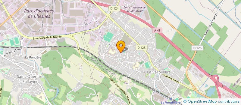 localisation de l'entreprise MADAME HAJAR MOUMEN  LA VERPILLIERE