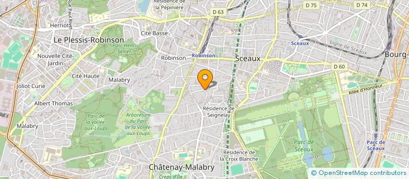 localisation de l'entreprise MADAME HAJER MAHJOUB à SCEAUX
