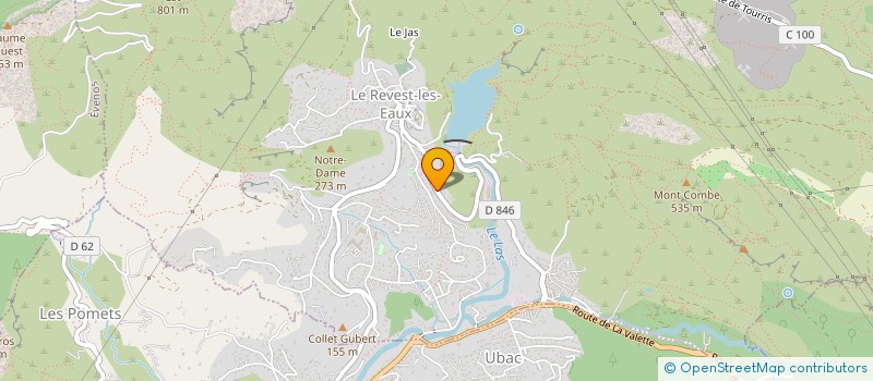 localisation de l'entreprise MADAME HAJER TROUDI  LE REVEST-LES-EAUX