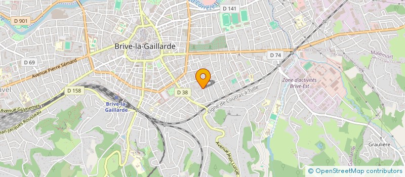 localisation de l'entreprise MADAME HAJIBA ACHOUCH  BRIVE-LA-GAILLARDE