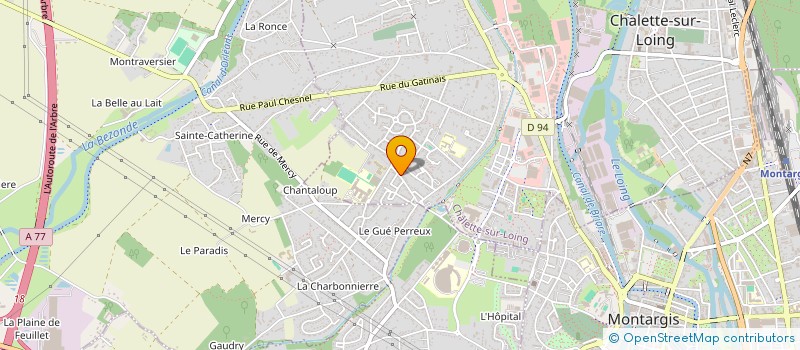 localisation de l'entreprise MADAME HAJIBA LAHOUITAR  CHALETTE-SUR-LOING