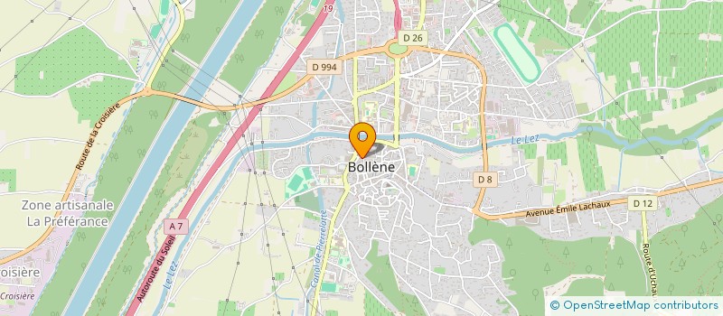 localisation de l'entreprise MADAME HAKIMA ABERKAN  BOLLENE