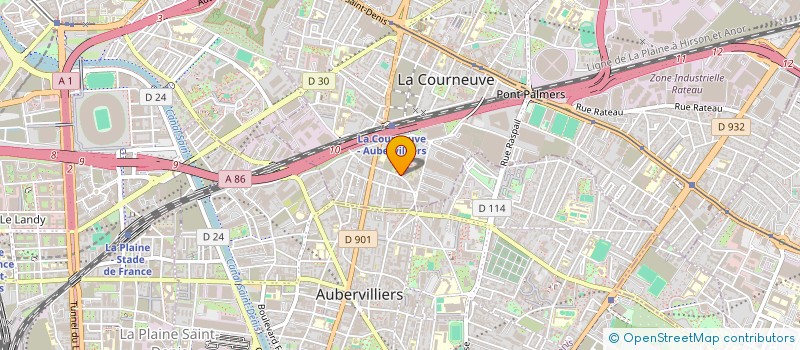 localisation de l'entreprise MADAME HAKIMA BEHTANI à LA COURNEUVE