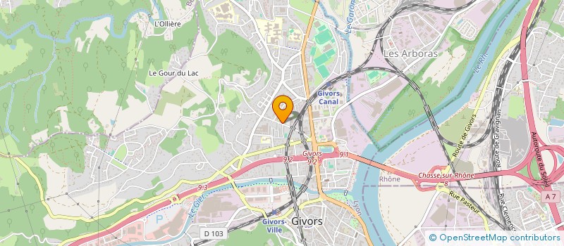 localisation de l'entreprise MADAME HAKIMA BENZINA  GIVORS