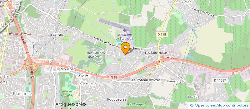 localisation de l'entreprise MADAME HAKIMA BOUZID à ARTIGUES-PRES-BORDEAUX