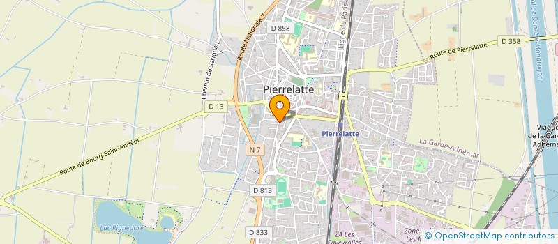 localisation de l'entreprise MADAME HAKIMA ECHAYEL  PIERRELATTE