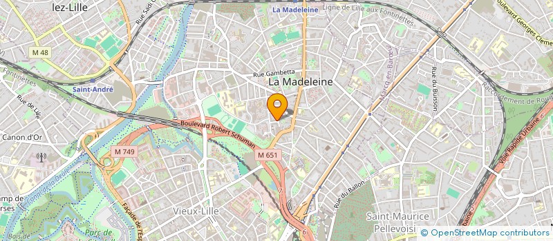 localisation de l'entreprise MADAME HAKIMA EL KASSAOUI à LA MADELEINE