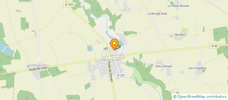 localisation de l'entreprise MADAME HAKIMA LARHAMOURI  MONTACHER-VILLEGARDIN