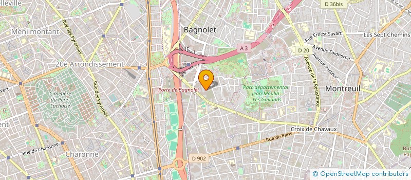 localisation de l'entreprise MADAME HAKIMA MANSEUR  BAGNOLET