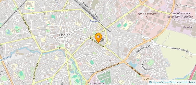 localisation de l'entreprise MADAME HAKIMA OULHAJ à CHOLET
