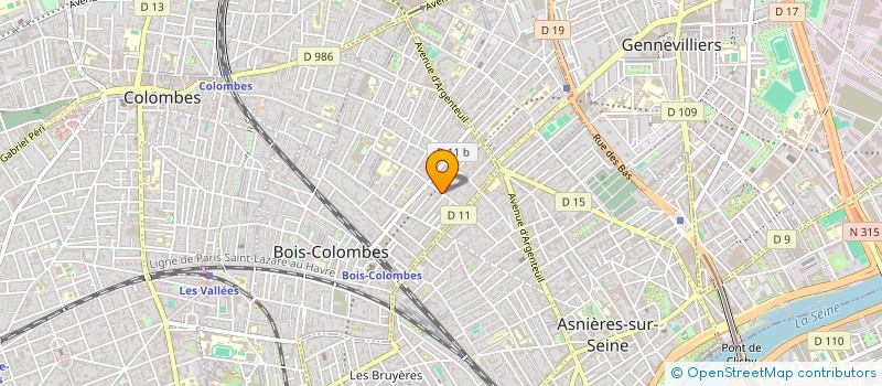 localisation de l'entreprise MADAME HAKIMA RHORBAL à BOIS-COLOMBES