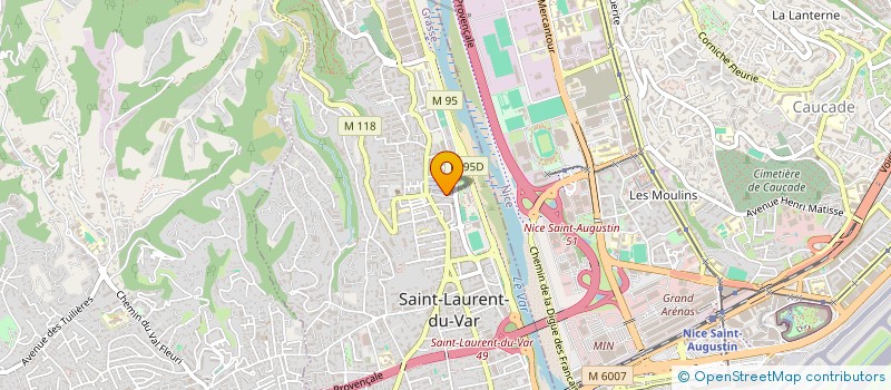 localisation de l'entreprise MADAME HAKIMA TABET DERRAZ  SAINT-LAURENT-DU-VAR