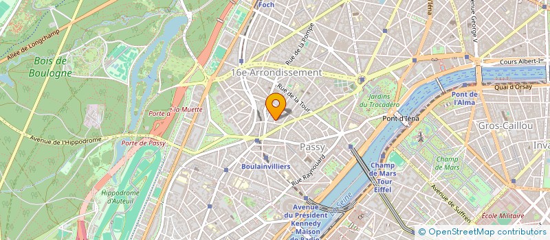 localisation de l'entreprise MADAME HALA OUDGHIRI JABBARI  PARIS