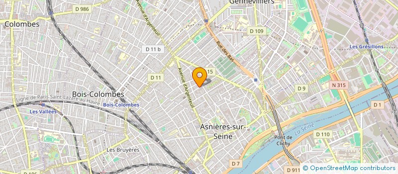 localisation de l'entreprise MADAME HALEY WHITE  ASNIERES-SUR-SEINE