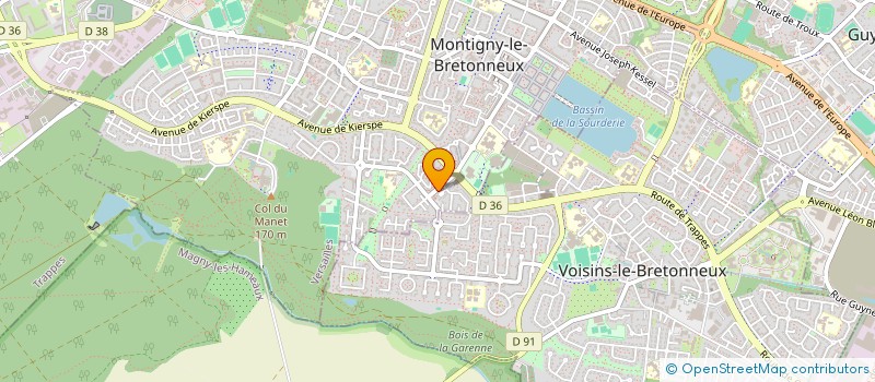 localisation de l'entreprise MADAME HALIMA AFANE  MONTIGNY-LE-BRETONNEUX