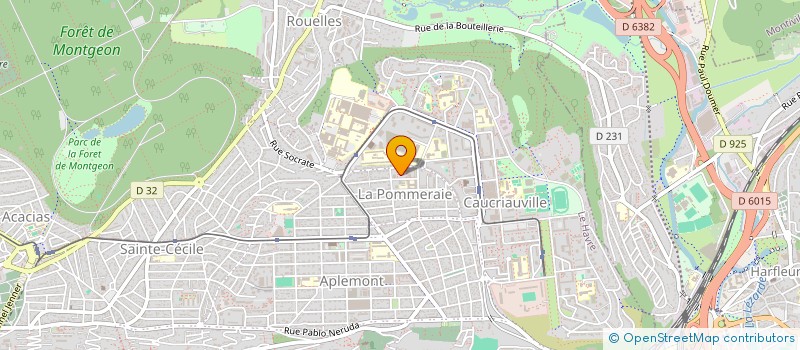 localisation de l'entreprise MADAME HALIMA AZZOUZ  LE HAVRE