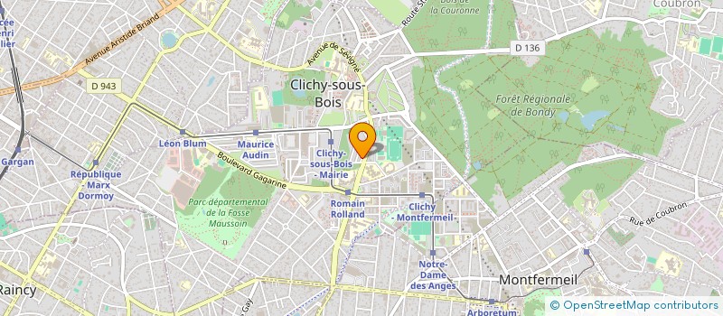 localisation de l'entreprise MADAME HALIMA BELMIR à CLICHY-SOUS-BOIS