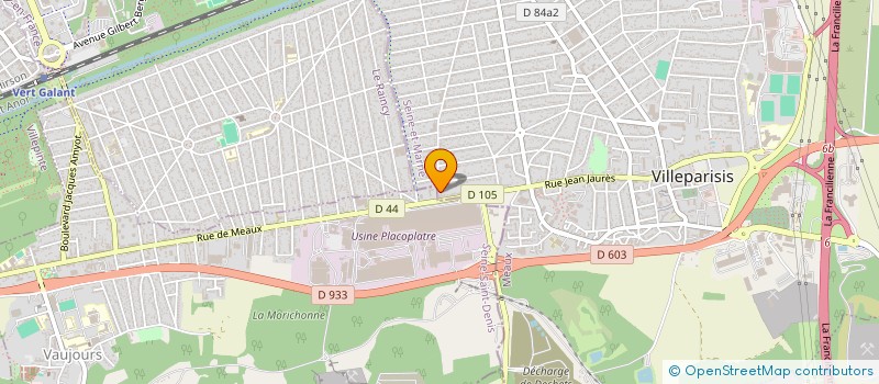 localisation de l'entreprise MADAME HALIMA BENAMGHAR  VILLEPARISIS