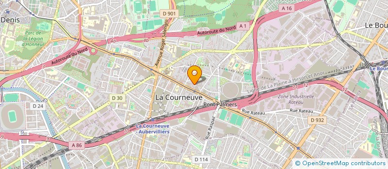localisation de l'entreprise MADAME HALIMA DRAME à LA COURNEUVE