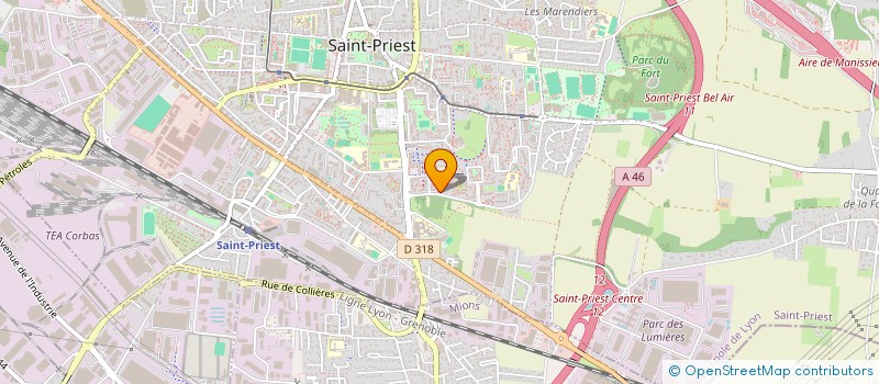 localisation de l'entreprise MADAME HALIMA HAMMOU  SAINT-PRIEST