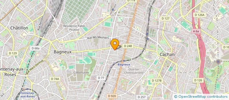 localisation de l'entreprise MADAME HALIMA KENZARI à BAGNEUX