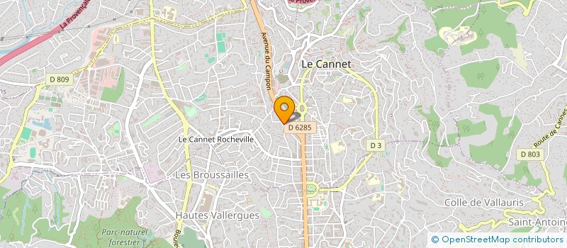 localisation de l'entreprise MADAME HALIMA MECHERGUI à LE CANNET